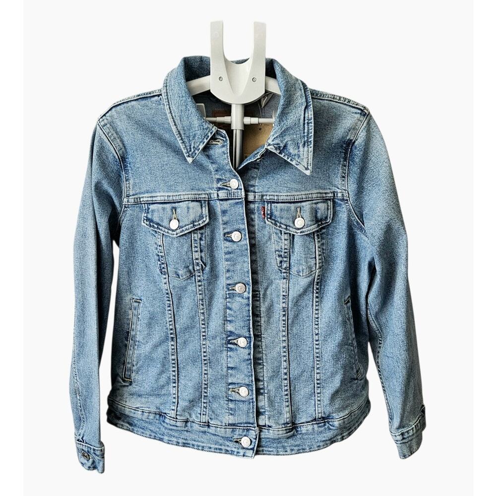 LEVI’S Original Trucker Jacket Plus Size Jeanie Medium Wash Women's SZ. 1X NWT